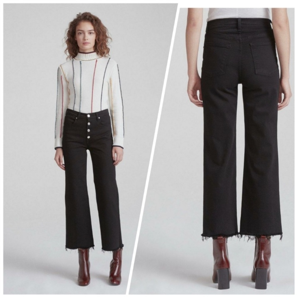 Rag & Bone high rise wide leg jeans